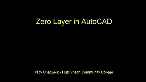 Zero Layer in AutoCAD
