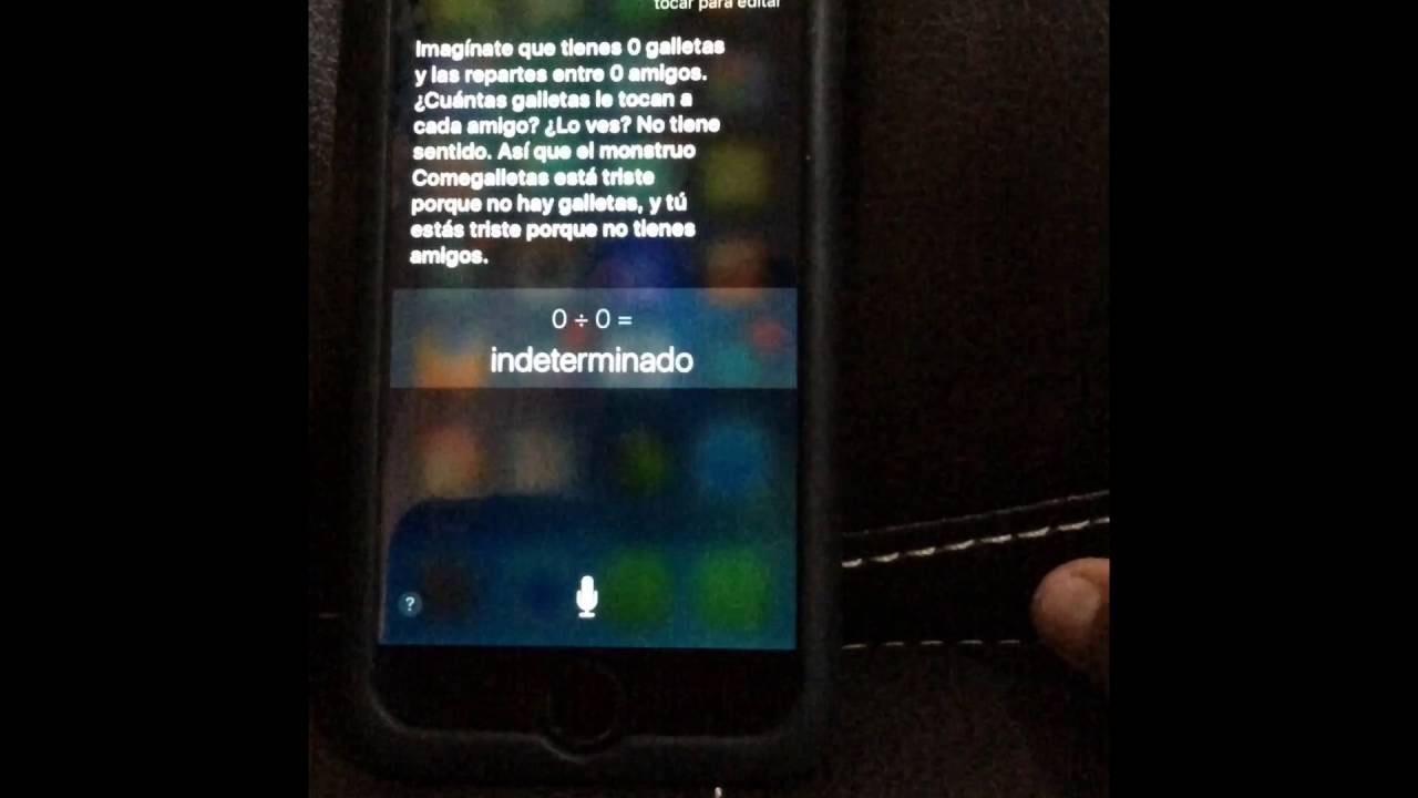Trolleando a Siri PARTE 1 [Cuanto es 0 entre 0] - YouTube