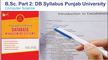 Data Base (DB) Syllabus and imp topics Punjab University