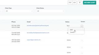 View and Edit Client Information