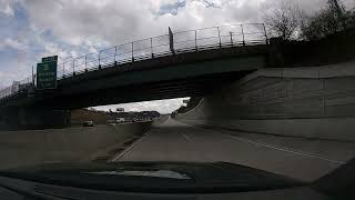 New Year's Day Dash Cam Timelapse - North I-75 Metro Atlanta - South Express Connector Toll Road
