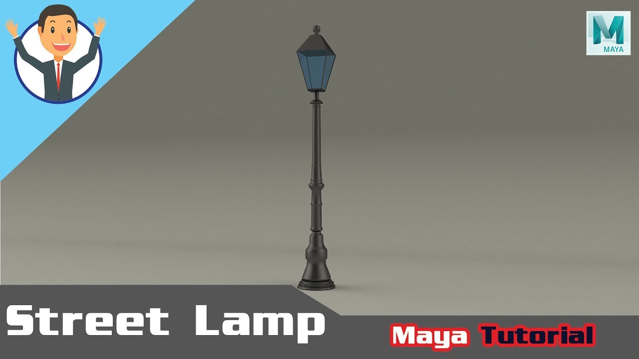 Maya tutoria How to do Street Lamp in maya YouTube