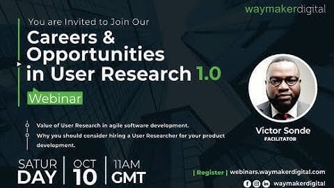 Careers and Opportunities in User Research