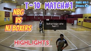 Match Highlights Middlesex T10 Cricket Tournament - Match between NBG vs NJB