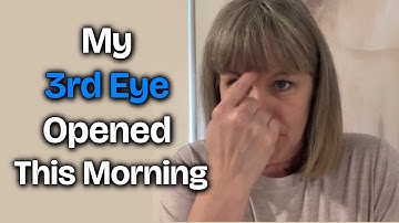 My Third Eye Opened This Morning