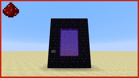 Minecraft: Button Activated Portal [Redstone]