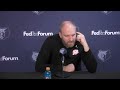Taylor Jenkins Press Conference | Grizzlies vs. Pistons