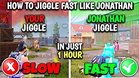 How To Jiggle Fast Like @JONATHANGAMINGYT || Jiggle Movement Guide || Close Range Drills PUBG MOBILE