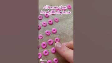 All because I ran out of pink of pink clay beads etsyshop #fyp #viral #preppy #bracelet #blowup
