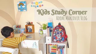 Kids Study Room Makeover Renter-Friendly Room Makeover Creative Learning Space