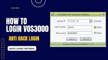 How to login vos3000 with anti hack detail