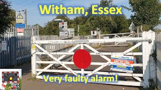 faulty Alarm Witham footpath Level Crossing Essex
