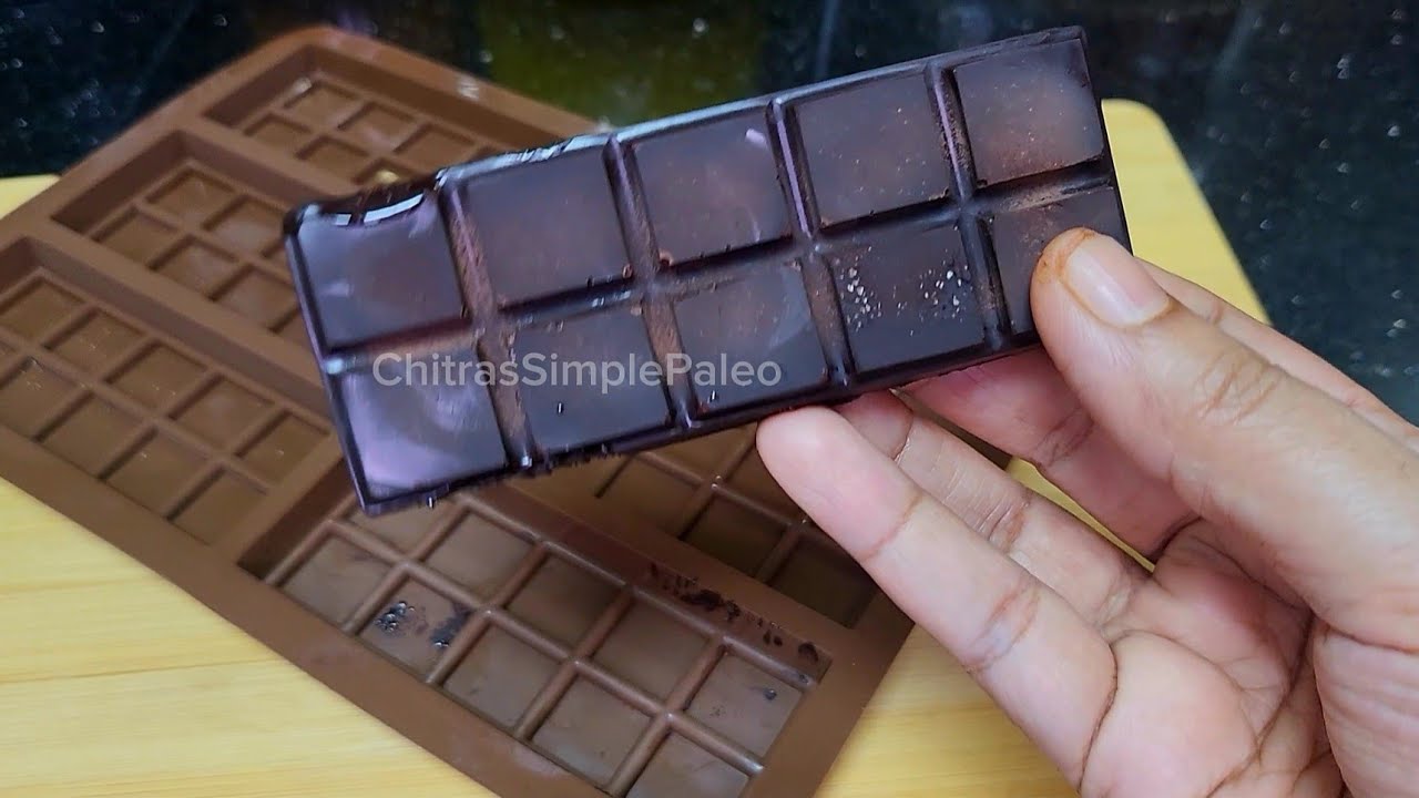 🍫 3-Ingredient Keto Dark Chocolate Homemade keto dark chocolate