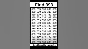 🔍TEST Your Observation Skills With This FAST Number Game #short