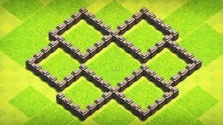 Top Town Hall 4 Farming Base anti everything hybrid design