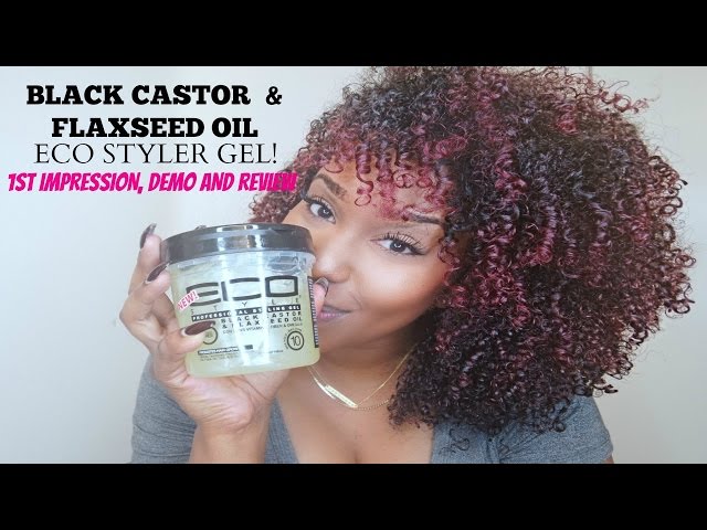 BLACK CASTOR AND FLAXSEED OIL | Eco Styler Gel Review and Demo!