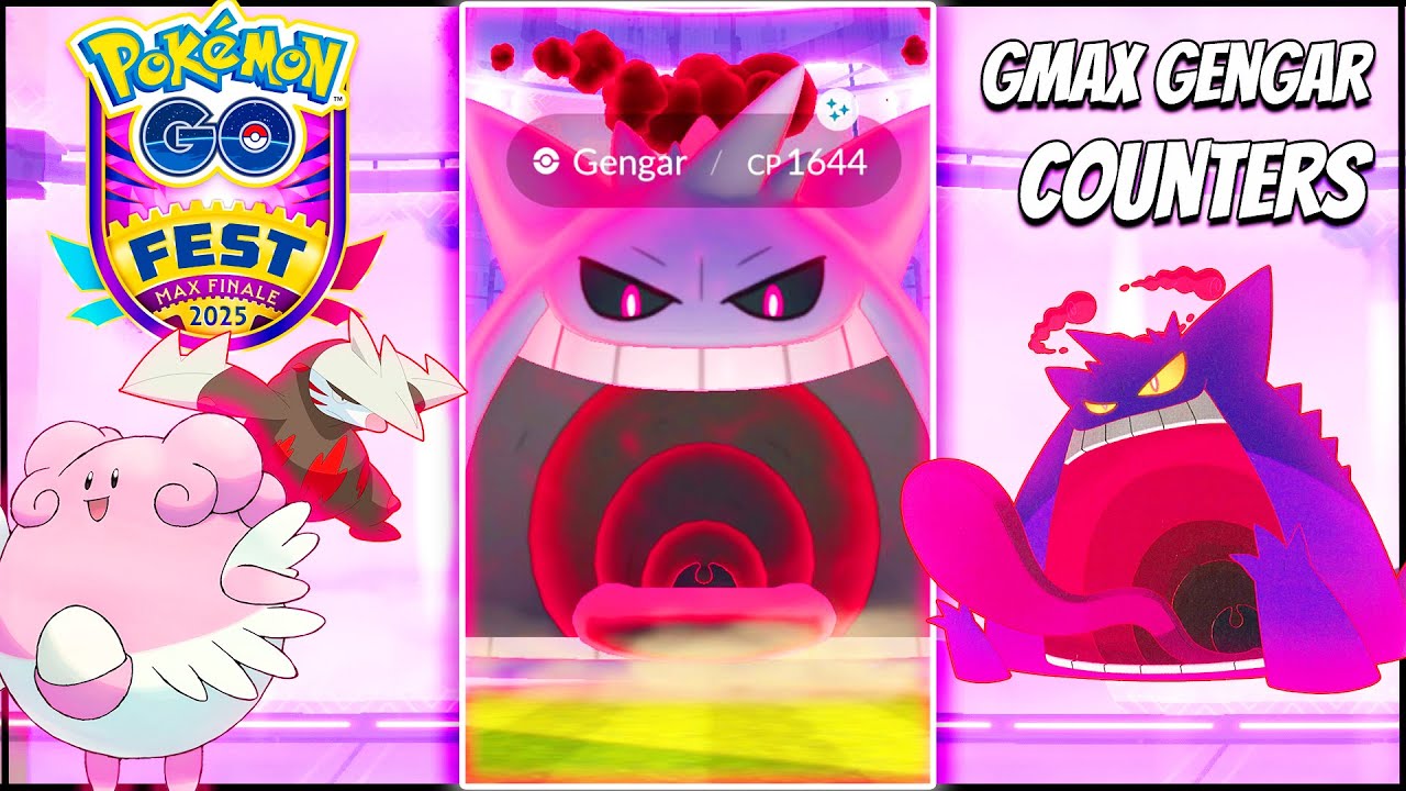 Complete counter Guide for Gmax Gengar in detail || Pokemon GO fest Max finale ||