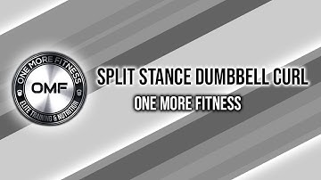 SPLIT STANCE DUMBBELL CURL