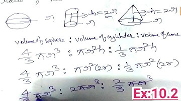 10th Class Maths 10. MENSURATION Ex:10.2(Full) In Hindi Explanation