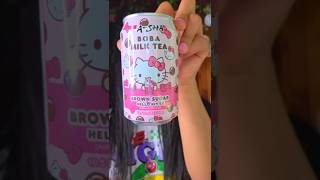 Trying Hello Kitty Snacks 😳 #shorts #mukbang #asmr