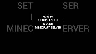 How to setup Geyser plugin in Minecraft 1.26.1.? #minecraft #shorts #geyser #hosting #minecrafthost