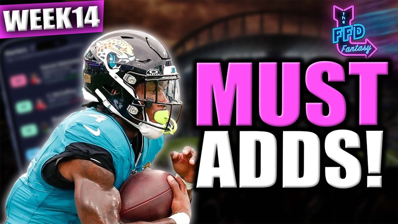 ADD These Players ASAP! Week 14 Waivers - Fantasy Football 2025 (Bam Knight/Adonai/Tuten/Rodriguez)