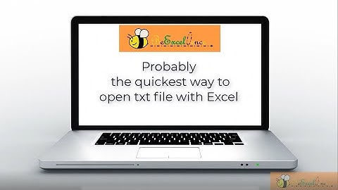 Probably the quickest way to open txt file with #Excel