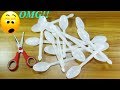 DIY Plastic spoon craft idea | best out of waste | DIY arts and crafts reuse idea