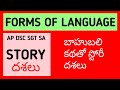 Stages of story explained in telugu i forms of language i ap dsc sgt sa