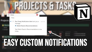 Custom daily Due Date notifications in your Notion Dashboard - Notion Tips