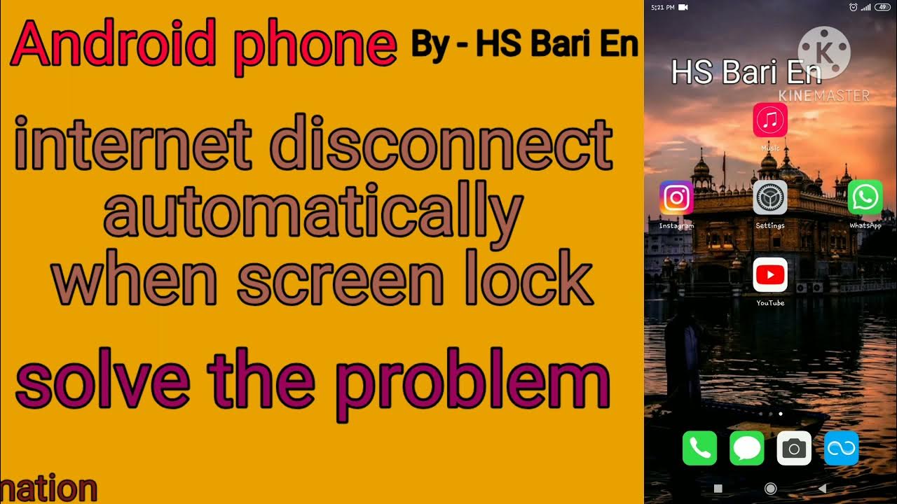 why automatically disconnects when screen lock in Android