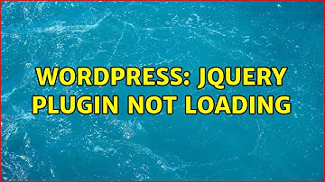 Wordpress: jQuery plugin not loading