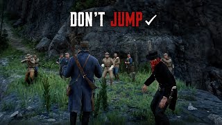 You get an early true low-honor ending if you don't jump off in Favored Sons