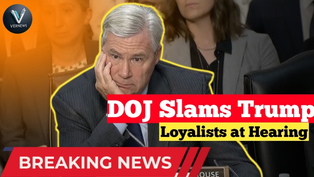 Sen  Whitehouse Slams Trump Loyalist in Explosive DOJ Hearing