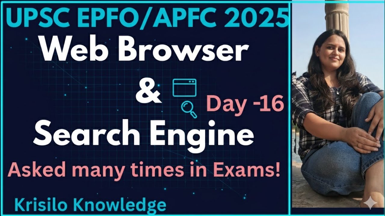 Day -16 ||EPFO/APFC || COMPUTER SERIES || WEB BROWSER & SEARCH ENGINE | WEBSITE, APPLICATIONS 
