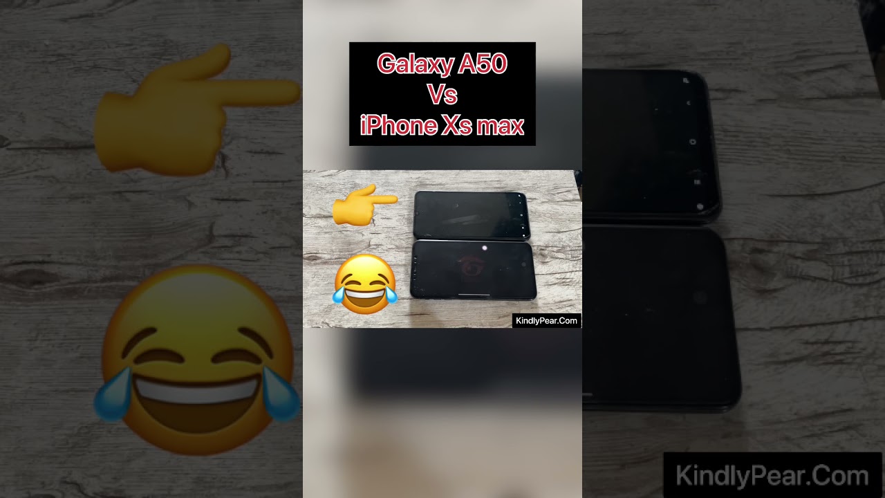Galaxy A50 vs iPhone Xs max Freefire Speed Test 😂
