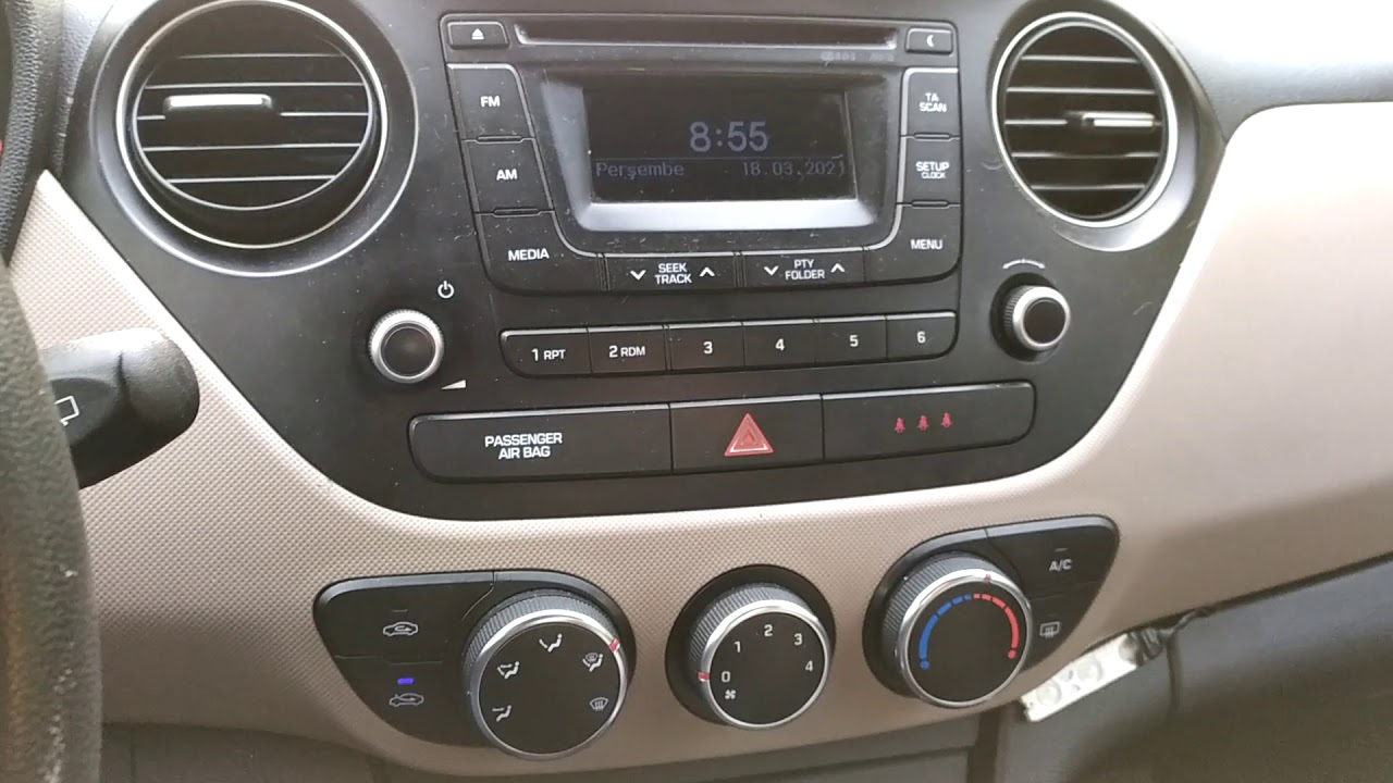 İ10 Otomatik Araç içi tanıtımı Direksiyon sınavı