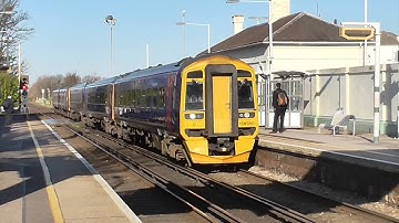 GWR Five Car Class 158 + 150 Combo At Portslade - 27/04/16