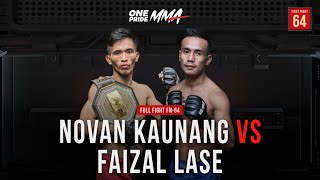 [Atomweight Title Fight] Novan Kaunang Vs Faizal Lase | Full Fight FN 64 One Pride MMA