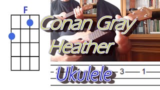 Conan Gray Heather Ukulele Cover with Chords and Tabs Acordes - Chordify