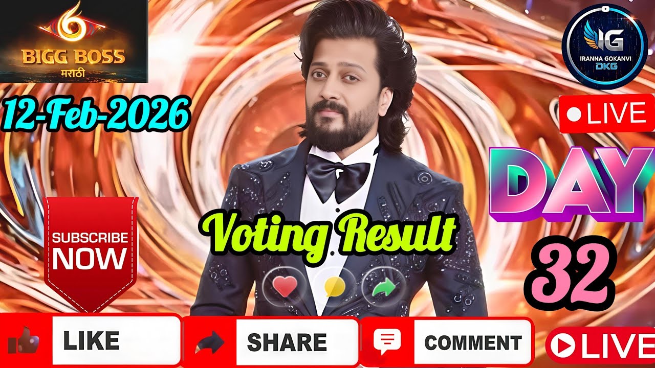 Bigg Boss Marathi Season 6! Voting Result 12-Feb-2026 9am 