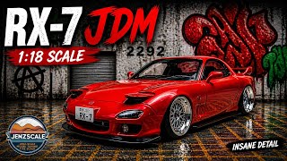 JDM RX-7 Build | Solido 1:18 Custom with BBS & Camber #diecast #tuning