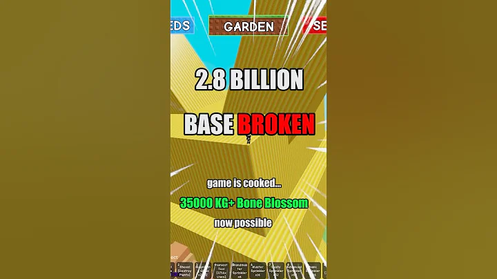 Grow a Garden cannot recover from this | Infinite (literally) Nihonzaru #growagarden #roblox #fyp