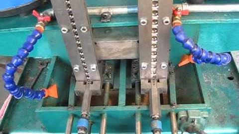 Automatic two axis nut tapping machine -nut tapper