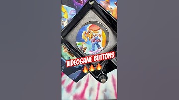 Let’s make these Video Game buttons all cut from a GameInformer magazine! #fyp #shorts #handmade