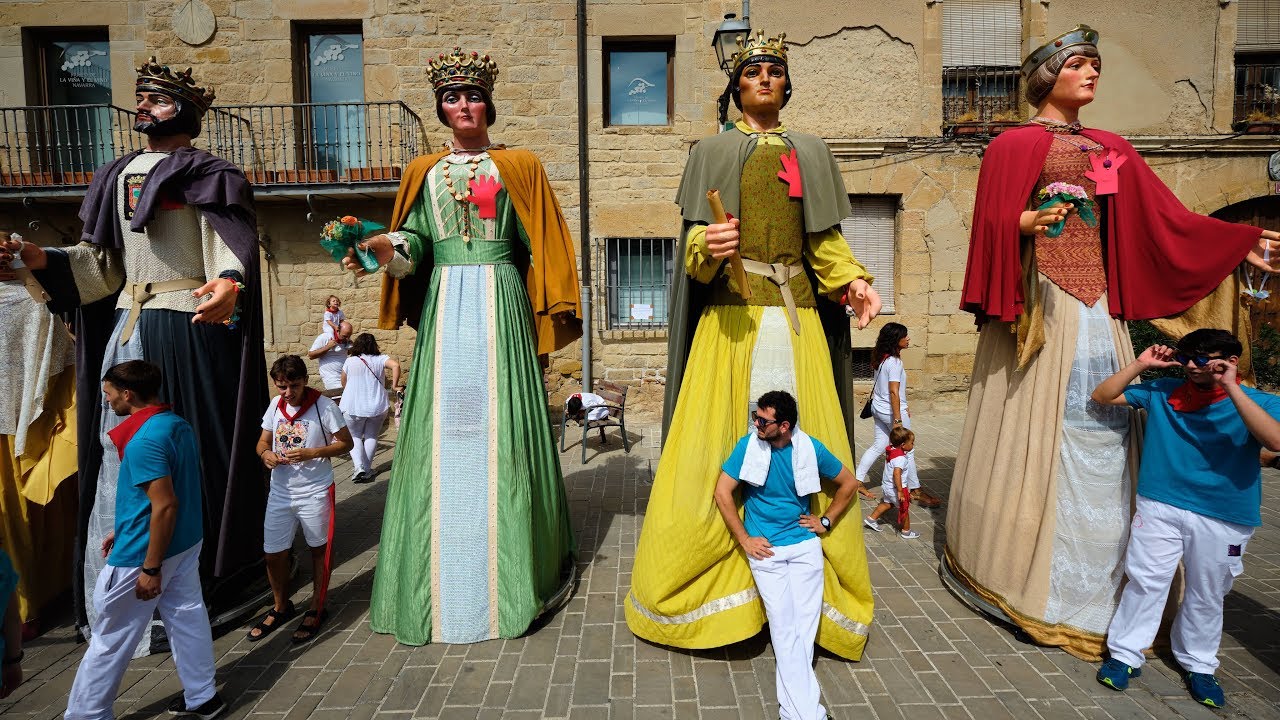 Gigantes de Olite, Lesaka y Murchante. Gigantada.