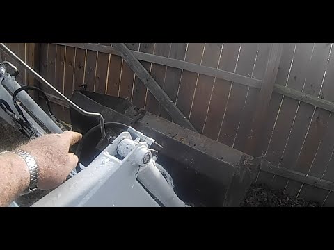 home made tractor axle extensions, and a bucket level indicator - YouTube
