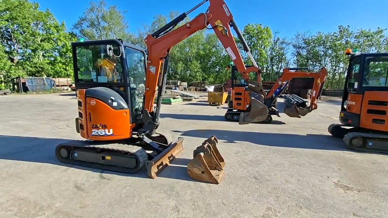 2023 Hitachi ZX26-6 CLR Mini Excavator, Entered into The JJ
