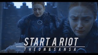 start a riot | theon & sansa