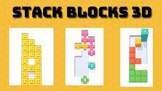 Stack Block 3d gameplay walkthrough part 2 | addictive gaming channel